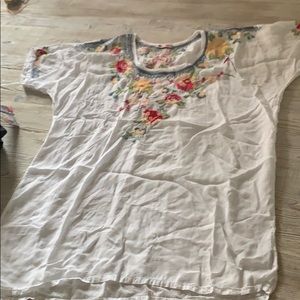 Johnny was embroidered top